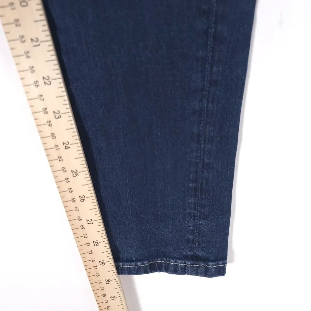 MISS ME Women's Jeans 30 Blue Midi Rise Skinny Stretch JSS408G